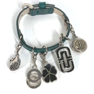 BVLGARI Green Leather Bracelet